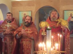 В день памяти вмч. Димитрия Солунского, в с. Горелка состоялось богослужение по случаю престольного праздника