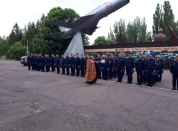 Молебен перед началом летной практики